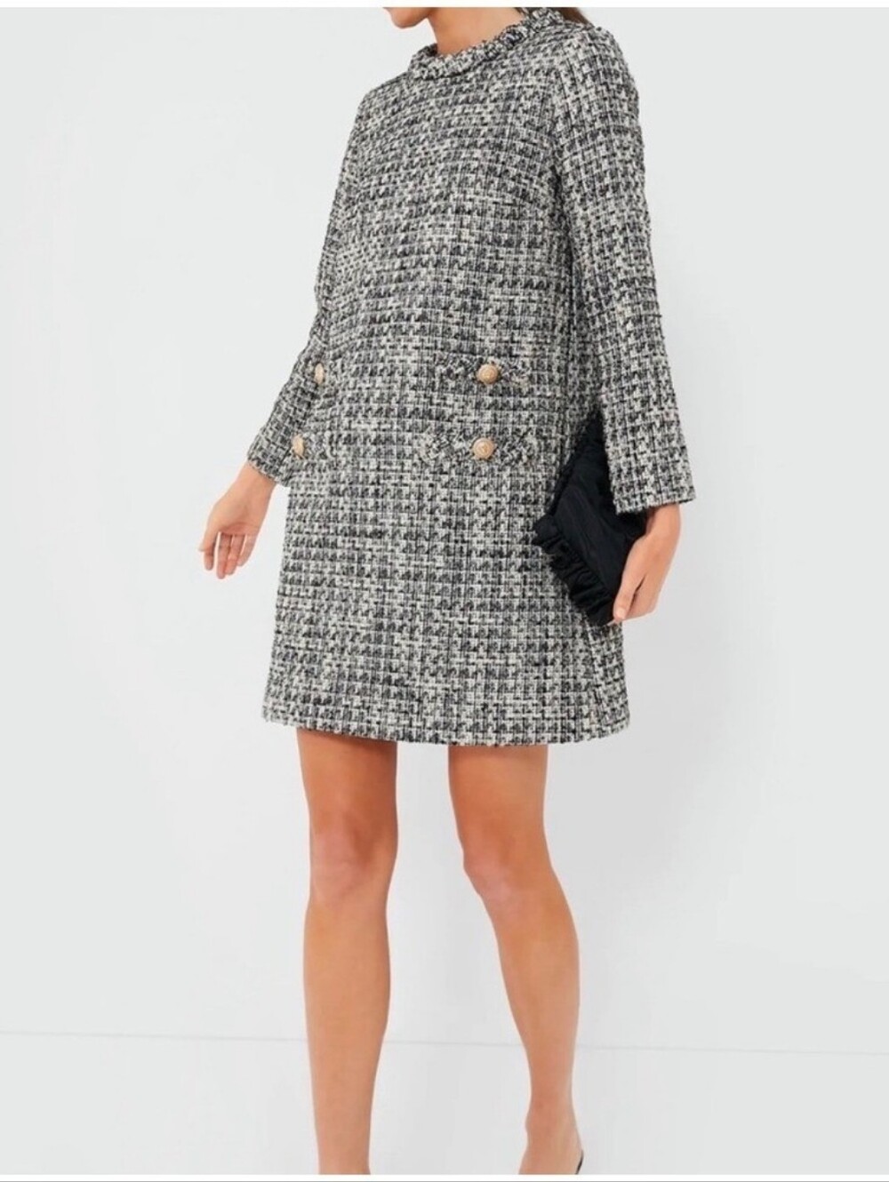 Tuckernuck Smoke and Mirrors Tweed Jackie Dress Long Sleeve Size XXXL - Picture 2 of 13